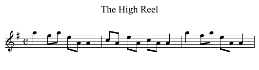 High Reel, The - staff notation
