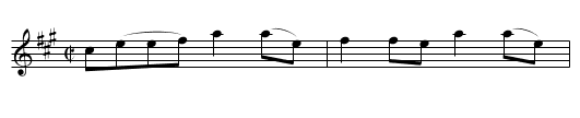 High Road to Linton - staff notation