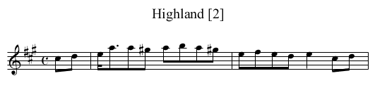 Highland [2] - staff notation
