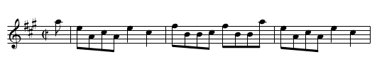 Highland Black Laddie - staff notation