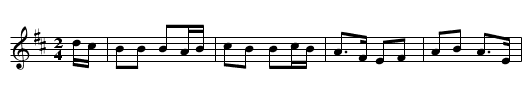 Highland Donald - staff notation
