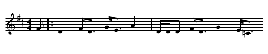 Highland Fling - staff notation
