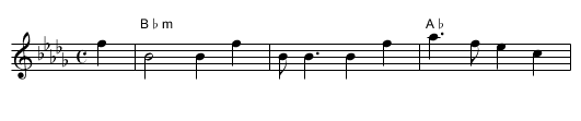 Highland Harry - staff notation
