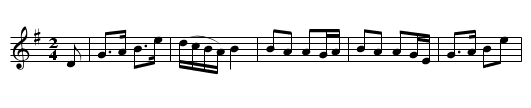 Highland Laddie (2/4) - staff notation