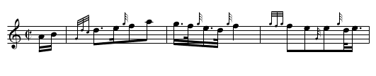 Highland Laddie - staff notation