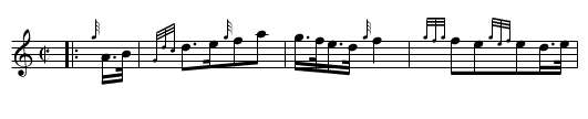 Highland Laddie - staff notation