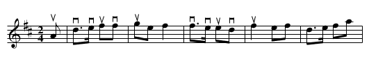 HIGHLAND LADDIE - staff notation