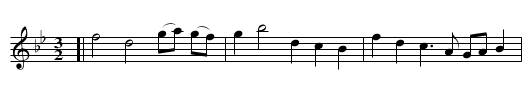 Highland Lass - staff notation