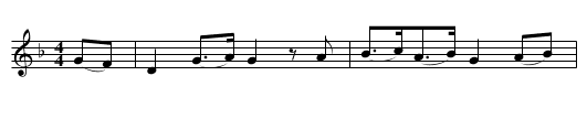 Highland Mary - staff notation