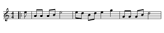Highland Rory - staff notation