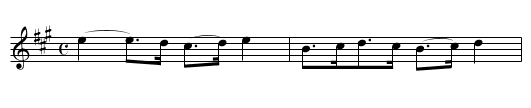 Highland Schottische (Kafoozle-um) - staff notation