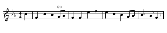 Highland Soldier Version 1 of 2 - staff notation