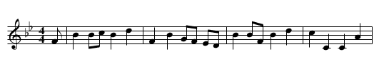 Highland Time - staff notation