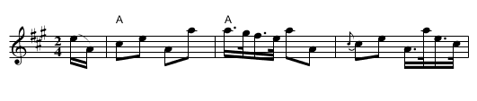 Highland Wedding - staff notation