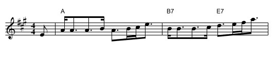 Highland Whisky - staff notation