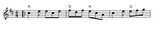 Highlander's Jig - staff notation