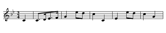 Highlander's Maggot. PFD3.041, The - staff notation