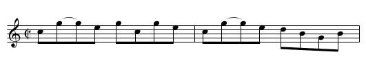 Highlandman Kiss'd his Mother, The - staff notation