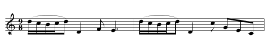 Highway to Craigie House, The - staff notation