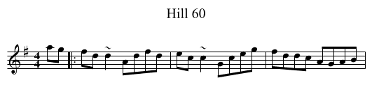 Hill 60 - staff notation