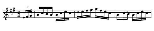 Hill Lilly Hornpipe - staff notation