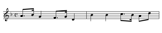 Hill o rò, Hill o rò - staff notation