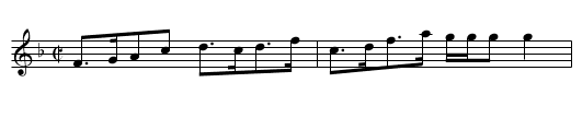 Hilligsburgh's Strathspey - staff notation