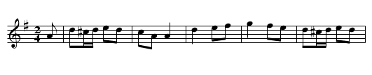 Hills Above Killarney - staff notation