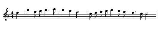 Hills and Dales of Wales - staff notation