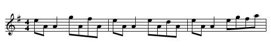 Hills of Clogher - staff notation