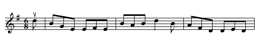 Hills of Glenurchie -- Jig - staff notation