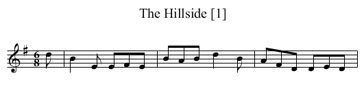 Hillside [1], The - staff notation