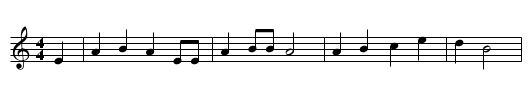 Hilo, Boys, Hilo - staff notation