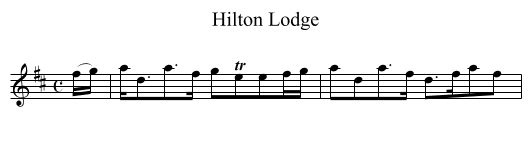 Hilton Lodge - staff notation