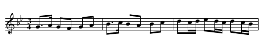Himlens polska - staff notation