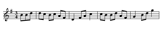 Hin och Bonden - staff notation