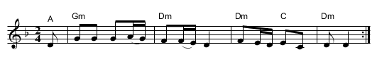Hine ma tov - staff notation