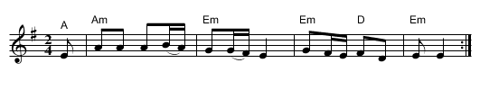 Hine ma tov - staff notation