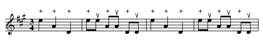 Hins polska - staff notation