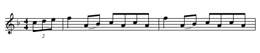 Hip Hornpipe. WM017 - staff notation