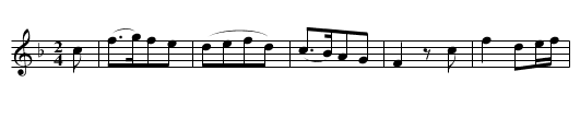 Hîr oes I Ddafydd - staff notation