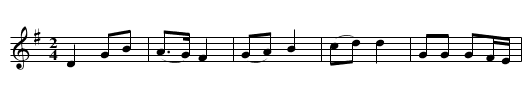 Hiraeth Cymro am ei wlâd - staff notation