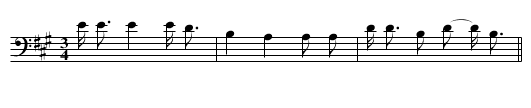 His Horses He Granted Me - staff notation