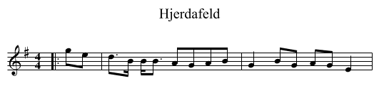 Hjerdafeld - staff notation