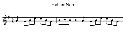 Hob or Nob - staff notation