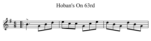 Hoban's On 63rd - staff notation