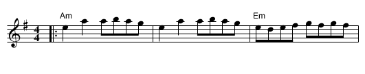 Hobart's Transformation - staff notation