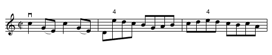 Hobble the Boutches -- Reel - staff notation