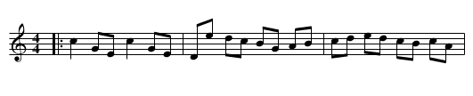 Hobble the Boutches - staff notation