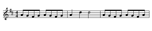 Hobby Horse Tune (Minehead) - staff notation